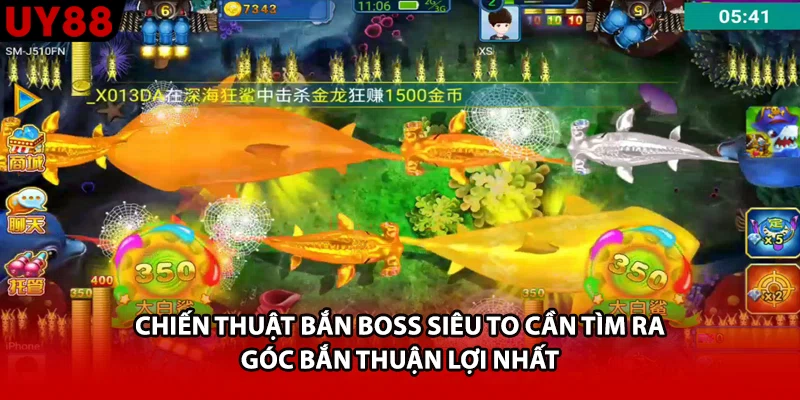 Chiến thuật bắn boss siêu to cần tìm ra góc bắn thuận lợi nhất