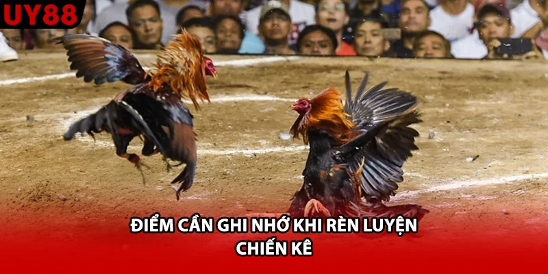 Điểm cần ghi nhớ khi rèn luyện chiến kê