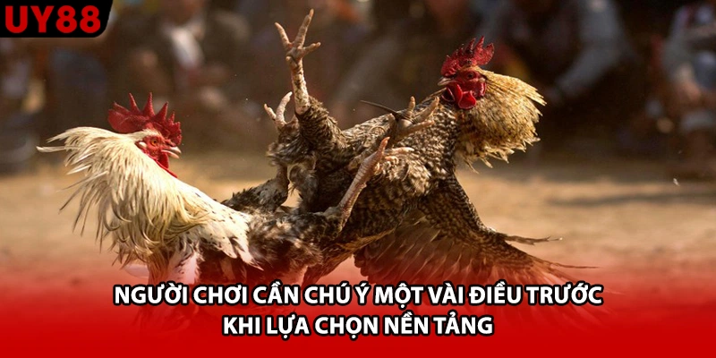 Người chơi cần chú ý một vài điều trước khi lựa chọn nền tảng